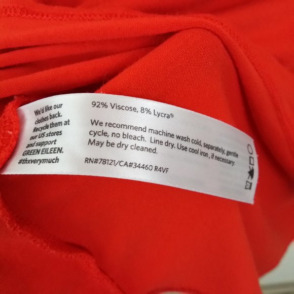 Eileen Fisher Coral viscose Crew Neck Basic Top XL - Picture 6 of 8